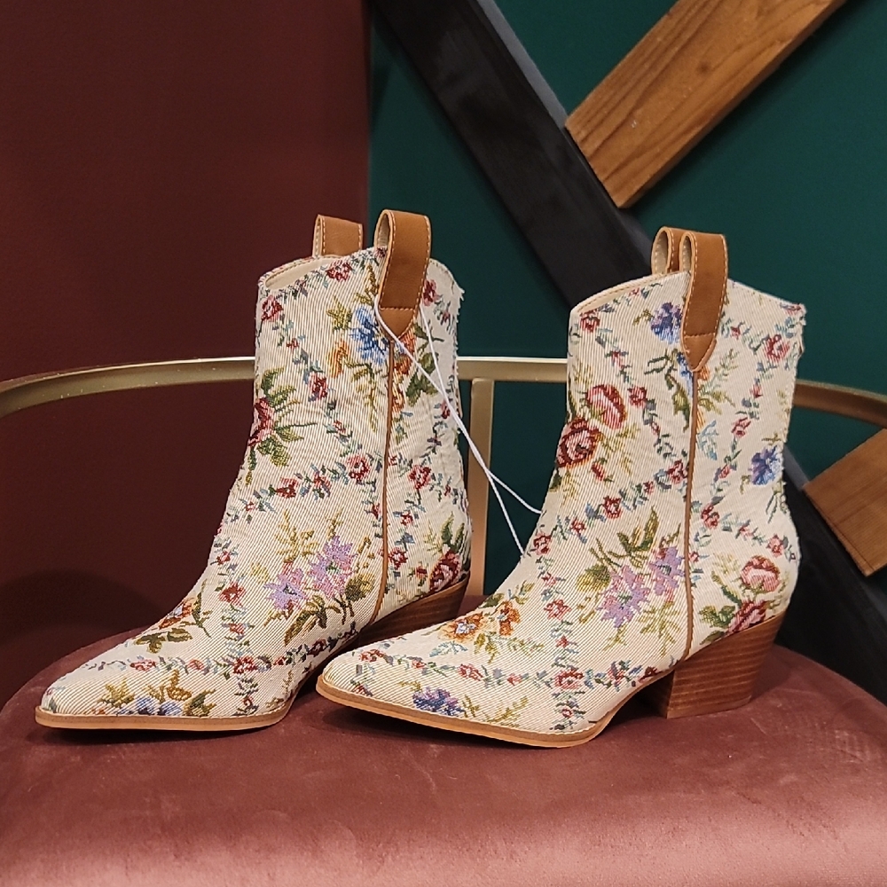 Altar'd State Demi Floral Tapestry Boots